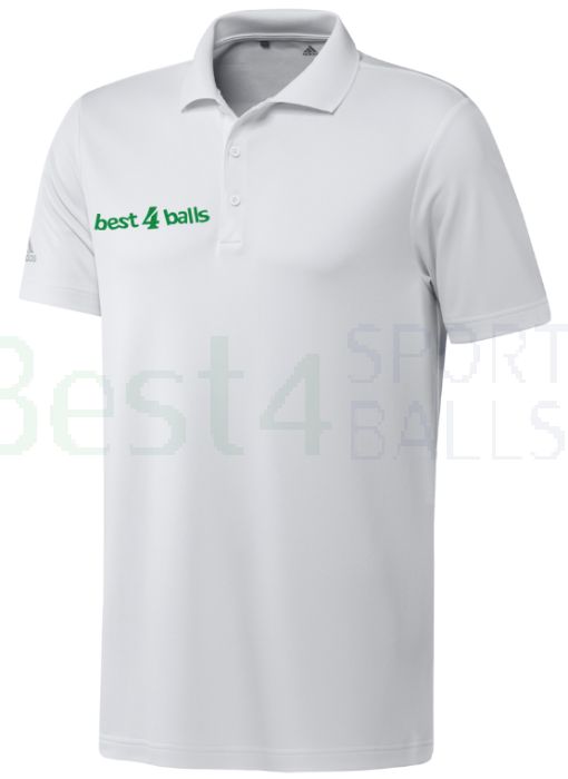 Personalised Adidas Polo Shirt White